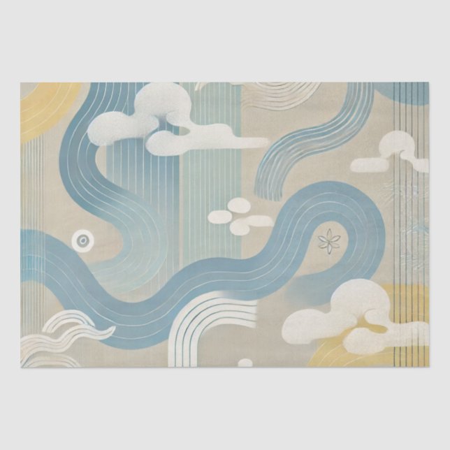 Papel De Seda Design do Extremo Oriente (Frente )