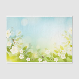 Papel De Seda Design Floral primavera Série 2
