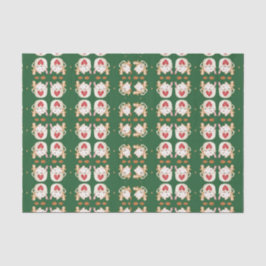 Papel De Seda Design Geométrico do Cacau de Natal