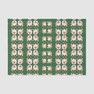 Papel De Seda Design Geométrico do Cacau de Natal