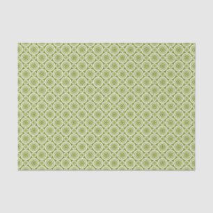 Papel De Seda Design Geométrico Verde Oliva Padrão Fofo