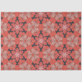 Papel De Seda Design japonês em vermelho e preto