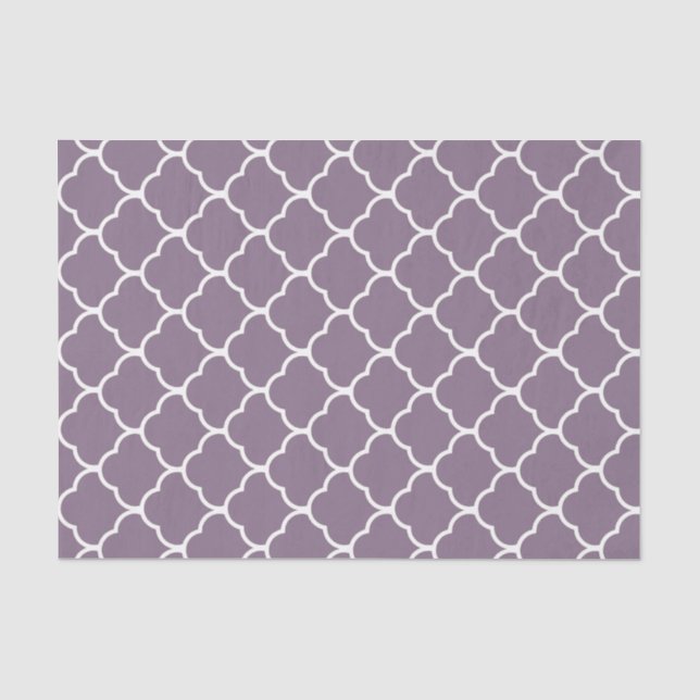 Papel De Seda Design marroquino elegante da lavanda (Frente )