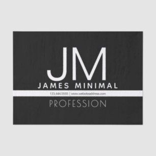 Papel De Seda Design mínimo profissional moderno   Preto & Branc