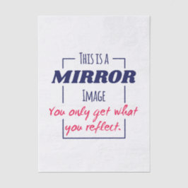 Papel De Seda Design Motivacional de Mentalidade de Reflexo no E