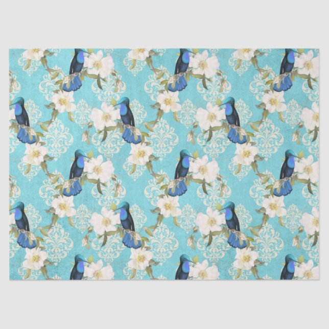 Papel De Seda Design Onze da Série Aves Humming (Frente )