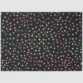 Papel De Seda Design preto para pontos brilhantes iridescentes e