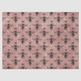 Papel De Seda Design Série Abelha em Rose Gold 13