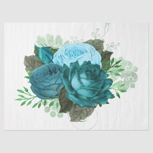 Papel De Seda Design série Buquê 50 (Frente )
