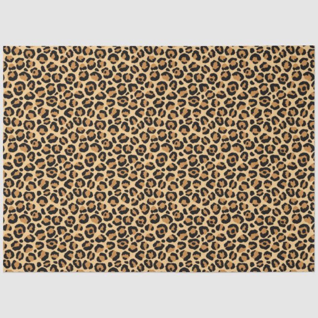 Papel De Seda Design Série Clássica Leopardo 6 (Frente )
