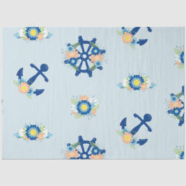 Papel De Seda Design Série Náutica Floral 8