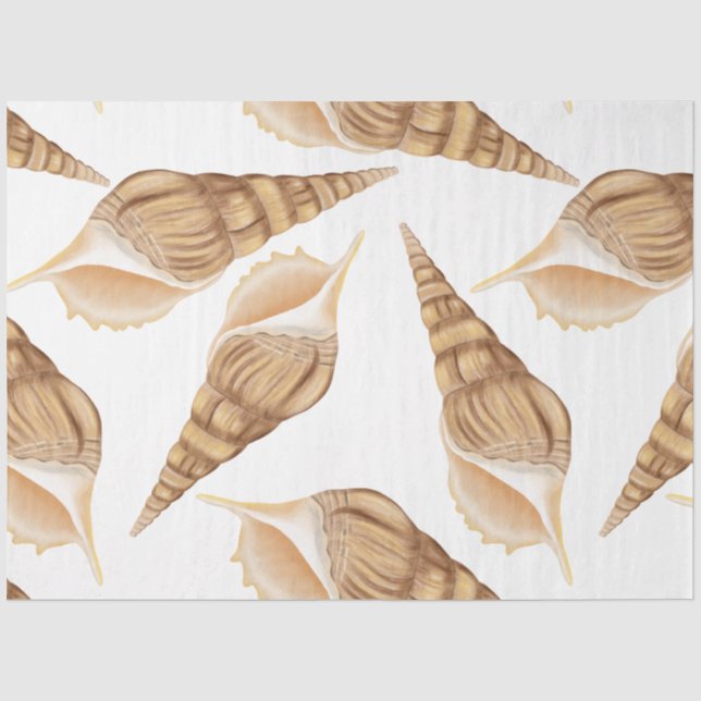 Papel de Seda Design Série Vida Marinha 32 (Frente )