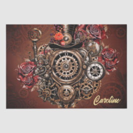 Papel De Seda Design Steampunk maravilhoso