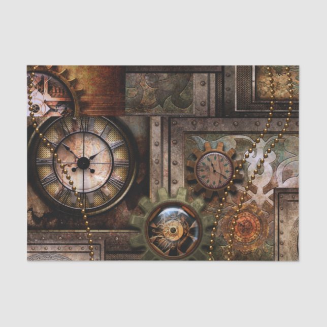 Papel De Seda Design steampunk maravilhoso (Frente )