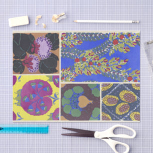 Papel De Seda Designs Florais Vintage   Émile-Allain Séguy