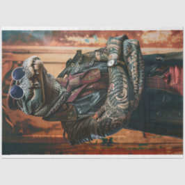 Papel De Seda Desligador de Chefe Tatuado Desligou