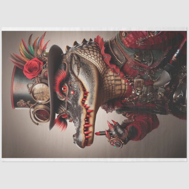 Papel De Seda Desligador Flamboyant Steampunk Style (Frente )