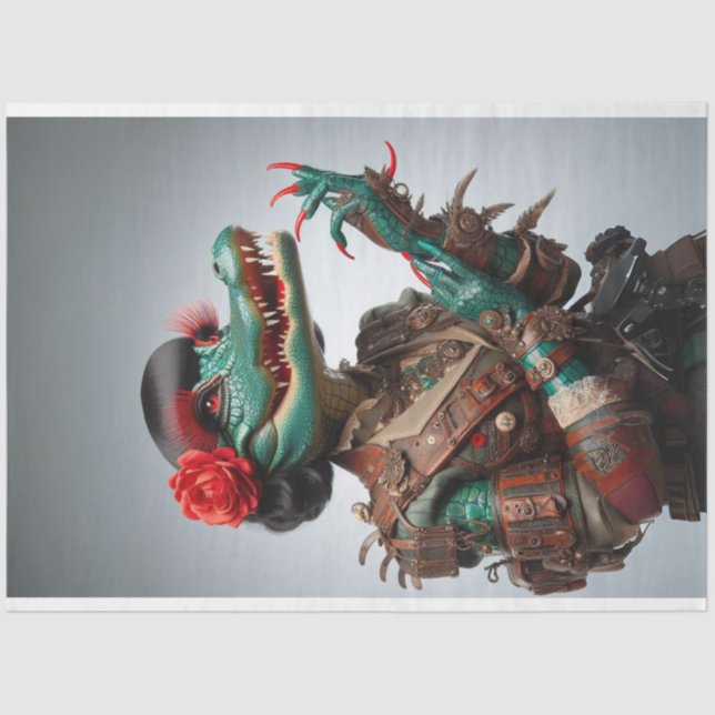 Papel De Seda Desligador Virado Direto para Teal Vitoriano (Frente )