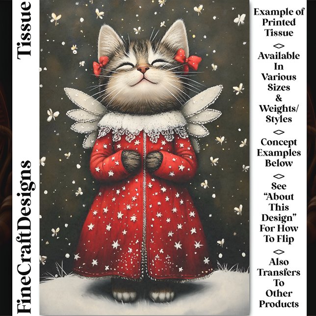 Papel De Seda Desligamento Angélico de Kitten Angel Fairy CQ7 (Criador carregado)