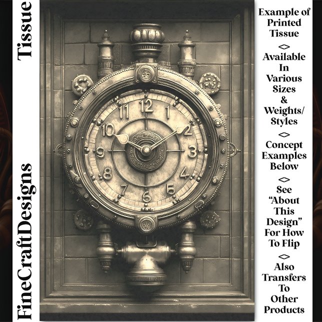 Papel De Seda Desligamento CZ2S da Sepia Victorian Steampunk (Criador carregado)