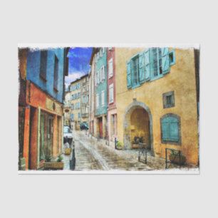 Papel De Seda Desligamento da Cena Europeia