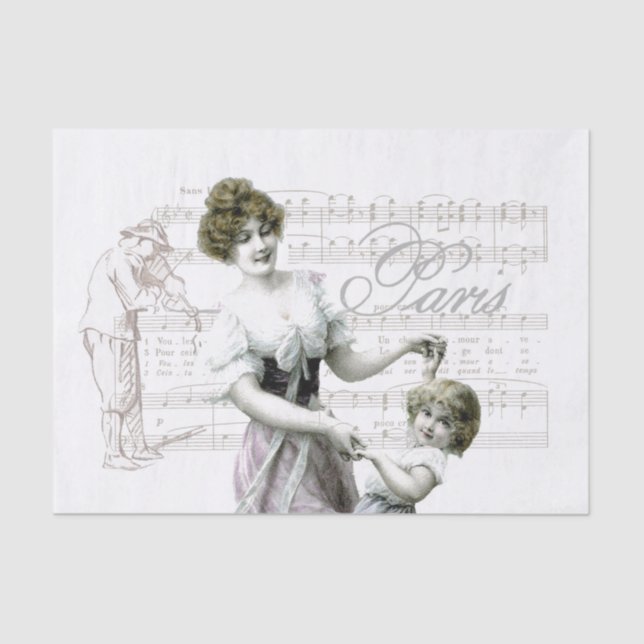 Papel De Seda Desligamento da dançarina Lady Girl violinista de  (Frente )