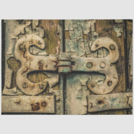 Papel De Seda Desligamento da dobradiça da porta antiga 20x30