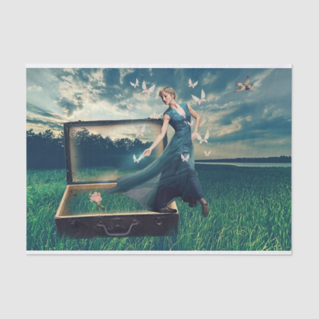 Papel De Seda Desligamento da Mulher (Frente )