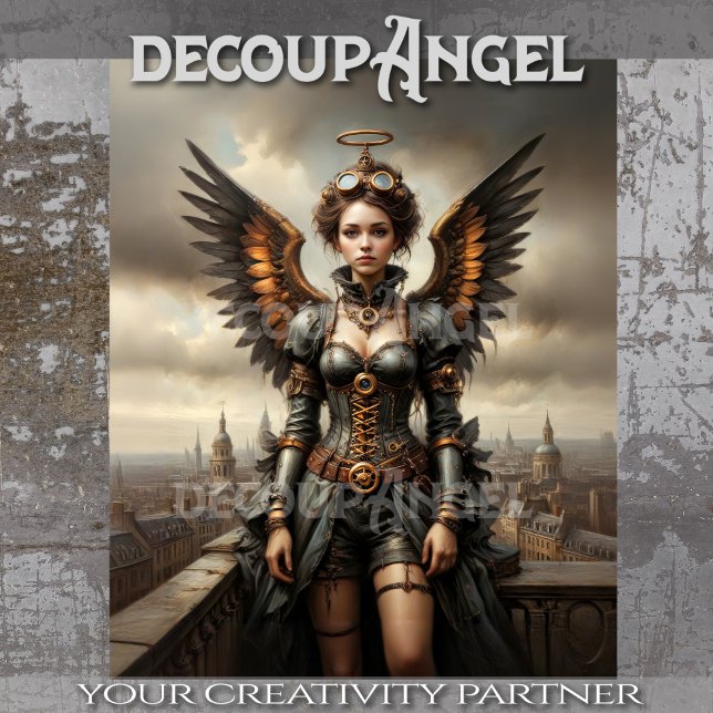 Papel De Seda Desligamento da Mulher Guardiã Winged (Criador carregado)