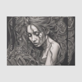 Papel De Seda Desligamento da Mulher Negra e Branca da América A