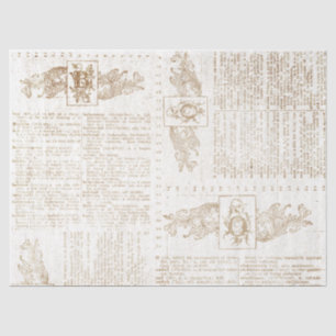 Papel De Seda Desligamento da Página de Dicionário Dourado da 
