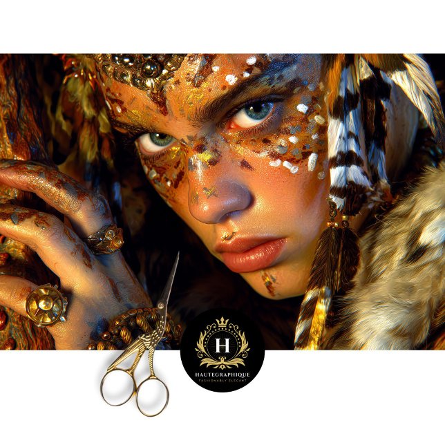 Papel De Seda Desligamento da Terra do Guerreiro Cavewoman pré-h (Criador carregado)