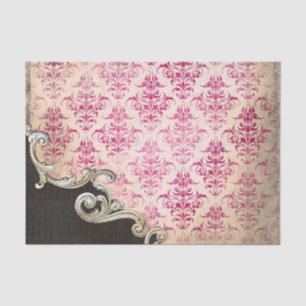 Papel De Seda Desligamento da Vintage com o Padrão do ornamentad