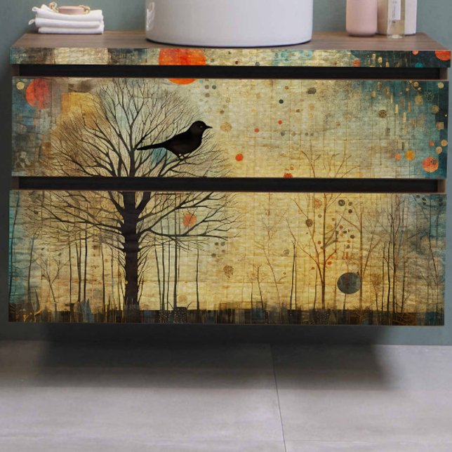 Papel De Seda Desligamento de Abstrato de Filtro de Pássaros (Criador carregado)