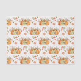 Papel De Seda Desligamento de Ação de Graças Pumpkins