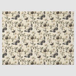 Papel De Seda Desligamento de Borboletas de Cottagecore Elegante