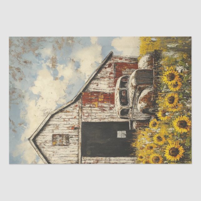 Papel De Seda Desligamento de Caminhão Branco Vermelho Branco An (Frente )