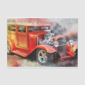 Papel De Seda Desligamento de Carros Clássicos Vintage