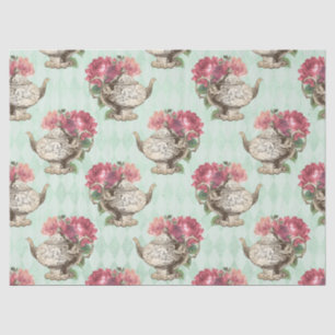 Papel De Seda Desligamento de chaleiras e Rosas