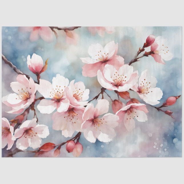 Papel De Seda Desligamento de Cherry Blossom 18b (Frente )