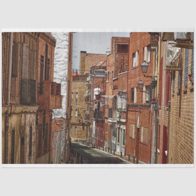 Papel De Seda Desligamento de Cidade Antiga 20X30 (Frente )