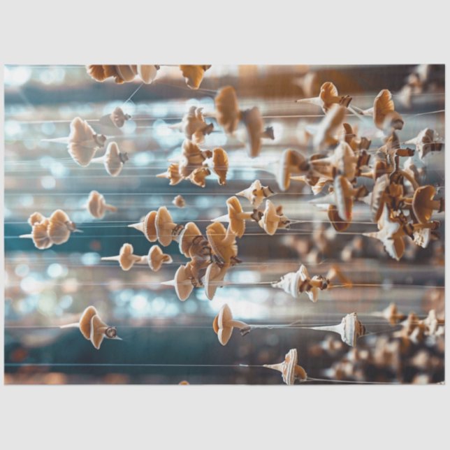 Papel De Seda Desligamento de Cogumelos Flutuantes Suspensos (Frente )