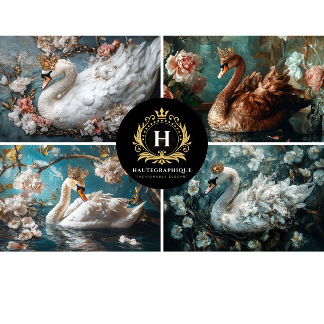 Papel De Seda Desligamento de Colagem Swan (Criador carregado)