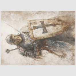 Papel De Seda Desligamento de Cruzadas Comedia Cavaleiro Cristão