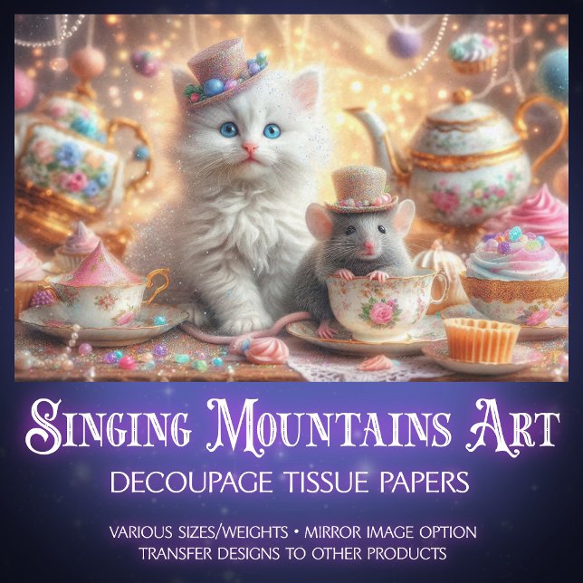 Papel De Seda Desligamento de Festa de Tea de Arte Fantástica e  (Criador carregado)