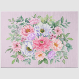 Papel De Seda Desligamento de Flores de Frota do Jardim de Verão