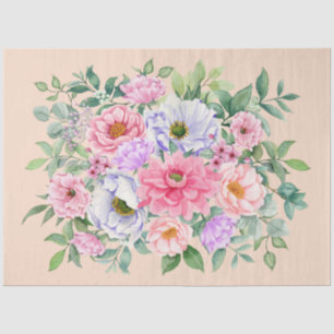 Papel De Seda Desligamento de Flores de Frota do Jardim de Verão