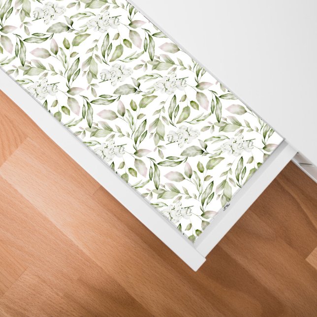 Papel De Seda Desligamento de Folhas Verdes Pacíficas Florais (Criador carregado)