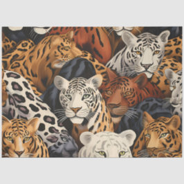 Papel De Seda Desligamento de Gatos Selvagens Safari Selvagens S