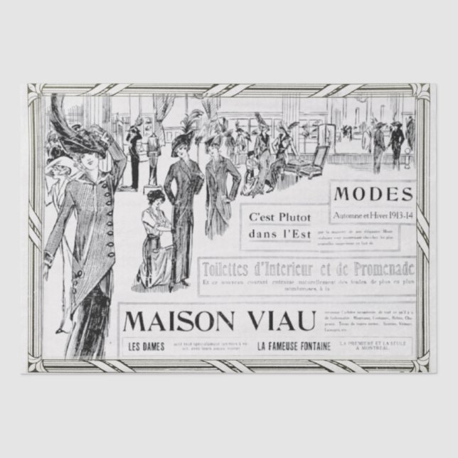 Papel De Seda Desligamento de Lady Frame Frame (Frente )